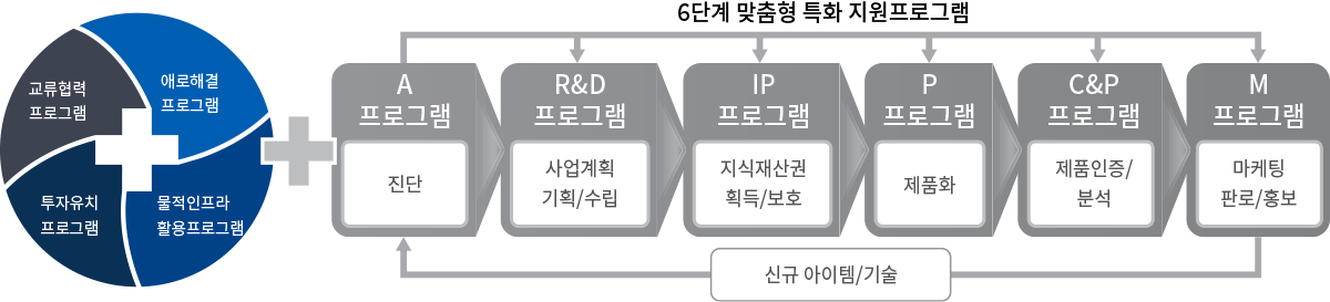 기술사업화 유형별 맞춤 모델 운영